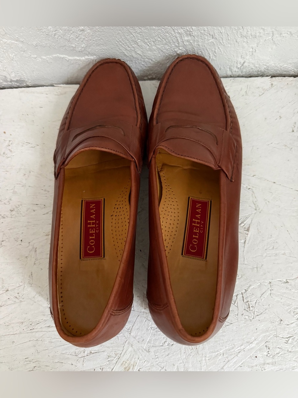 Cole Haan Shoes Men's 10.5 M Penny Loafer Leather C02460 Brown - Picture 5 of 8